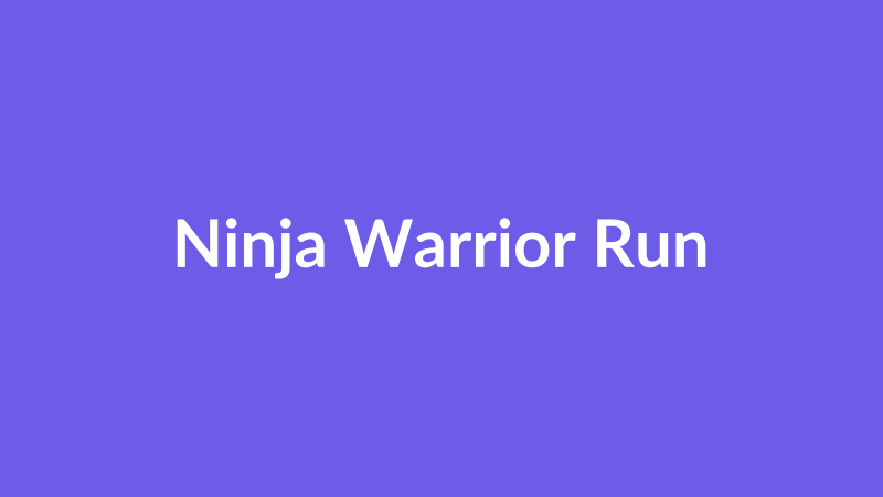 Ninja Warrior Run